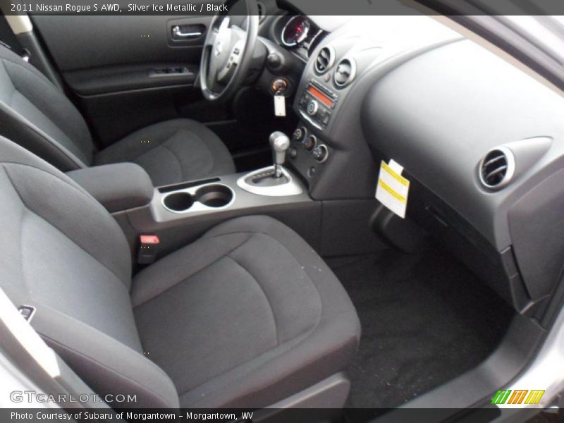 Silver Ice Metallic / Black 2011 Nissan Rogue S AWD