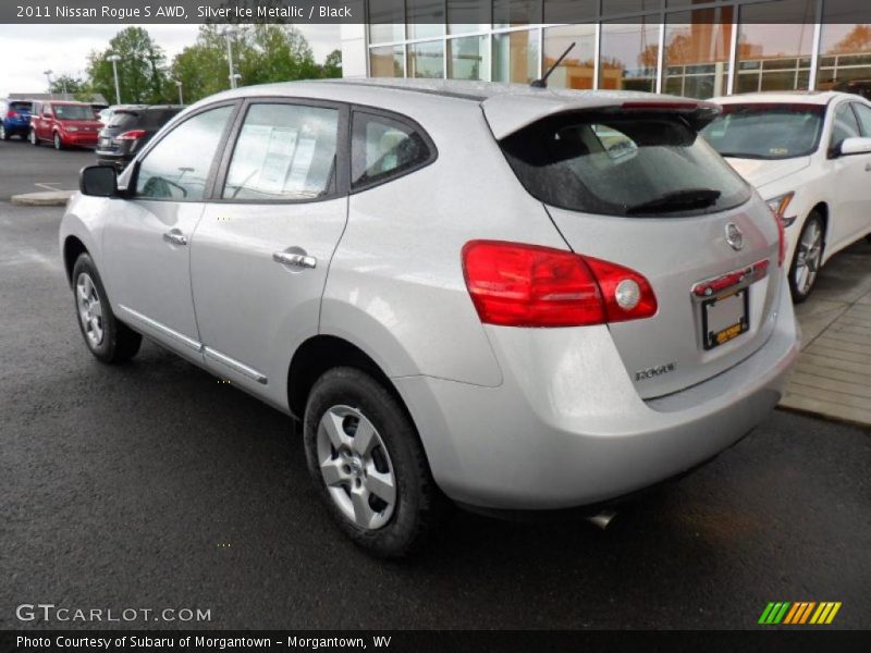 Silver Ice Metallic / Black 2011 Nissan Rogue S AWD