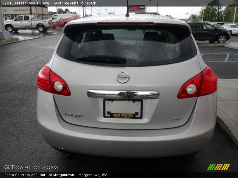 Silver Ice Metallic / Black 2011 Nissan Rogue S AWD