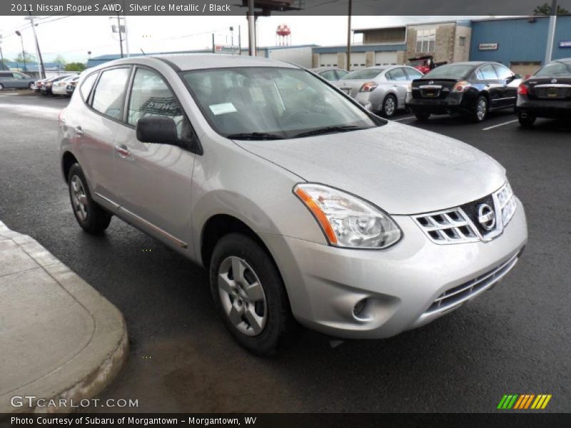 Silver Ice Metallic / Black 2011 Nissan Rogue S AWD