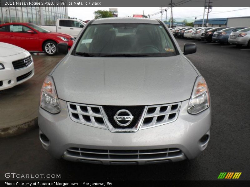 Silver Ice Metallic / Black 2011 Nissan Rogue S AWD