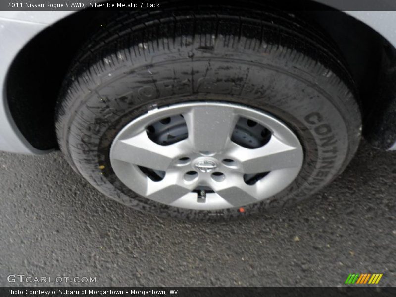 Silver Ice Metallic / Black 2011 Nissan Rogue S AWD