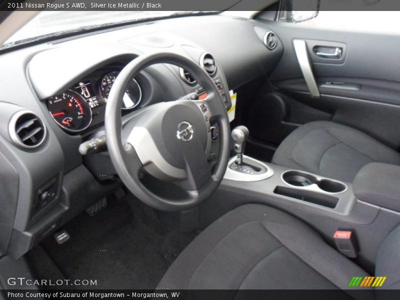 Silver Ice Metallic / Black 2011 Nissan Rogue S AWD