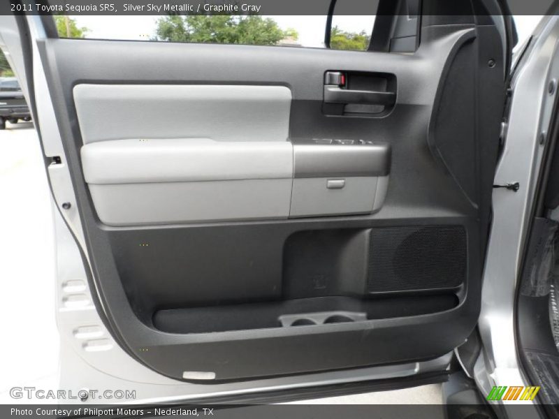 Silver Sky Metallic / Graphite Gray 2011 Toyota Sequoia SR5