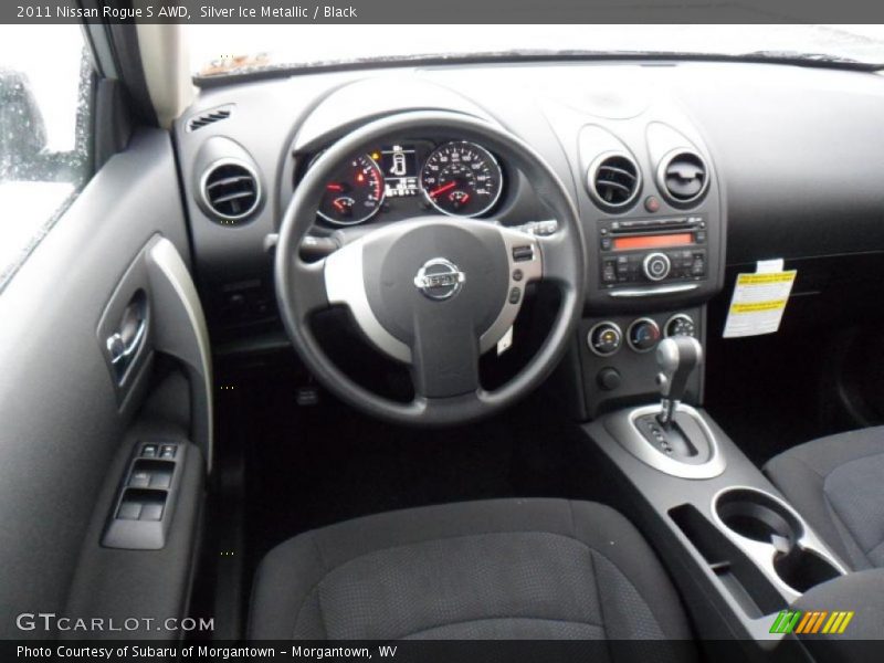 Silver Ice Metallic / Black 2011 Nissan Rogue S AWD