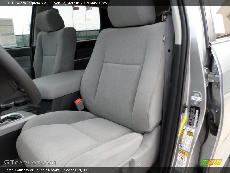 Silver Sky Metallic / Graphite Gray 2011 Toyota Sequoia SR5