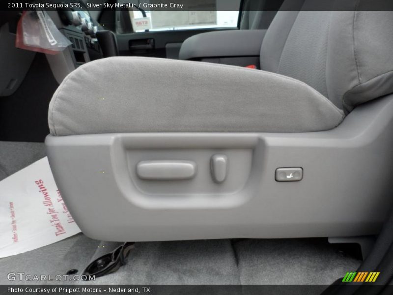 Silver Sky Metallic / Graphite Gray 2011 Toyota Sequoia SR5