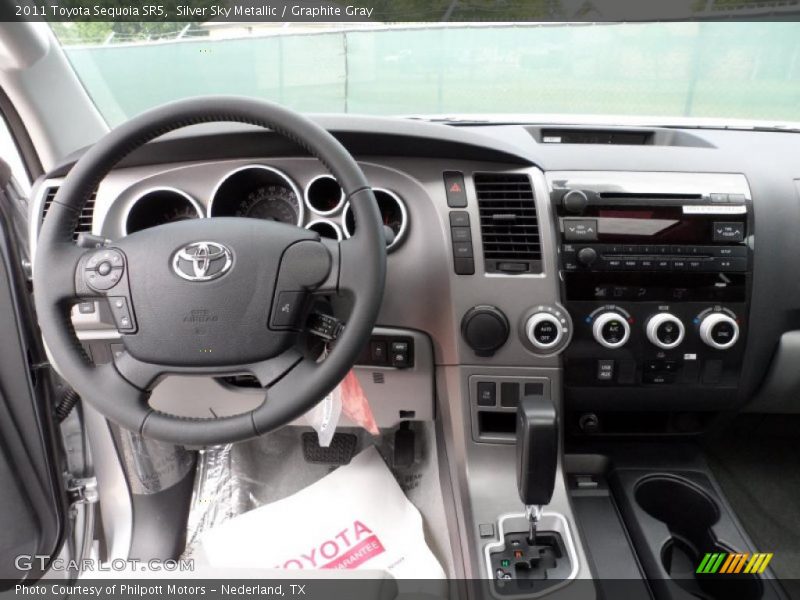 Silver Sky Metallic / Graphite Gray 2011 Toyota Sequoia SR5