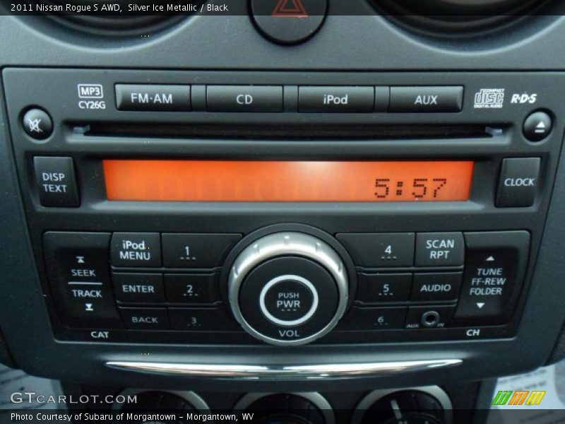 Silver Ice Metallic / Black 2011 Nissan Rogue S AWD