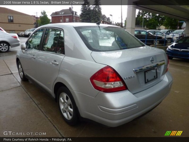 Brilliant Silver / Charcoal 2008 Nissan Versa 1.8 SL Sedan