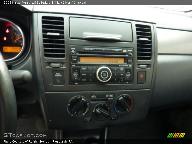 Brilliant Silver / Charcoal 2008 Nissan Versa 1.8 SL Sedan