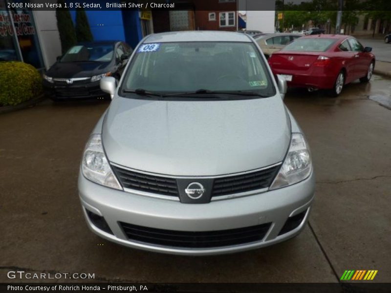 Brilliant Silver / Charcoal 2008 Nissan Versa 1.8 SL Sedan