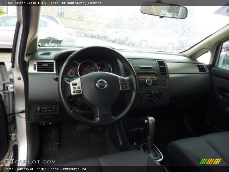 Brilliant Silver / Charcoal 2008 Nissan Versa 1.8 SL Sedan