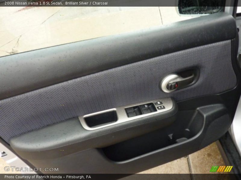 Brilliant Silver / Charcoal 2008 Nissan Versa 1.8 SL Sedan