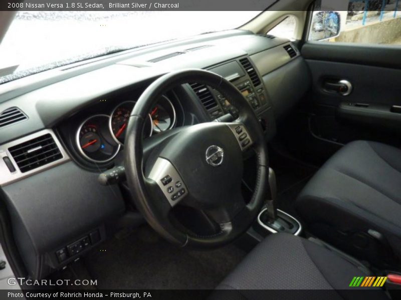 Brilliant Silver / Charcoal 2008 Nissan Versa 1.8 SL Sedan