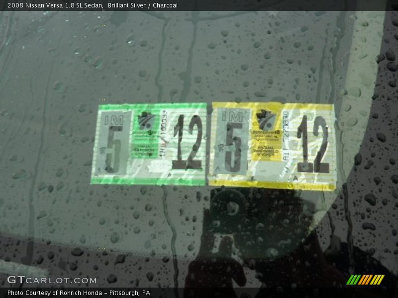 Brilliant Silver / Charcoal 2008 Nissan Versa 1.8 SL Sedan