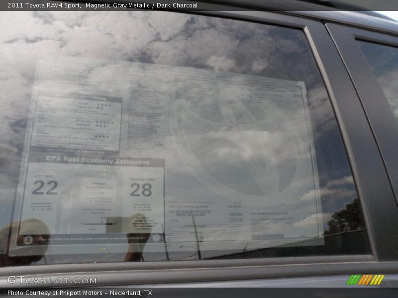 Magnetic Gray Metallic / Dark Charcoal 2011 Toyota RAV4 Sport