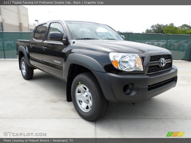 Black / Graphite Gray 2011 Toyota Tacoma V6 PreRunner Double Cab