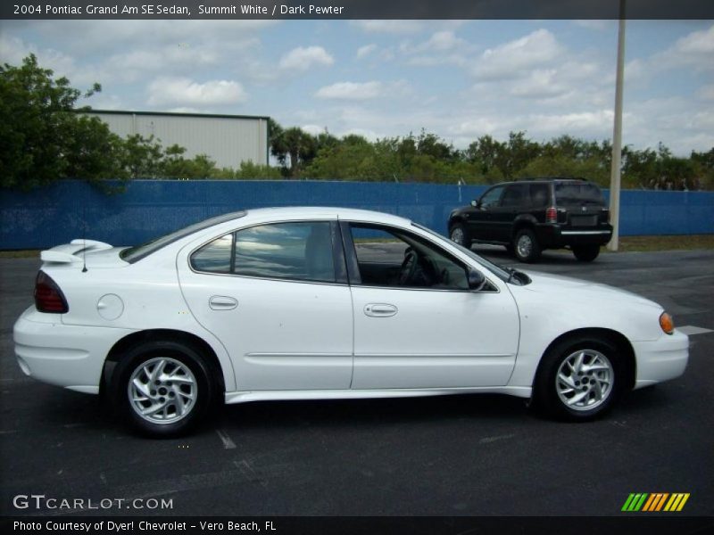 Summit White / Dark Pewter 2004 Pontiac Grand Am SE Sedan