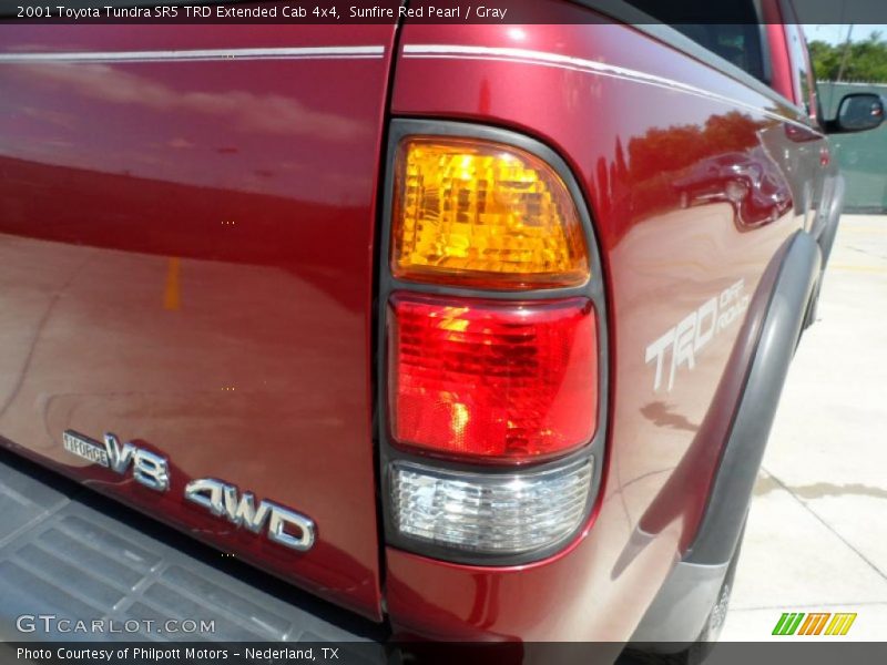 Sunfire Red Pearl / Gray 2001 Toyota Tundra SR5 TRD Extended Cab 4x4
