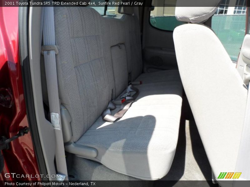 Sunfire Red Pearl / Gray 2001 Toyota Tundra SR5 TRD Extended Cab 4x4