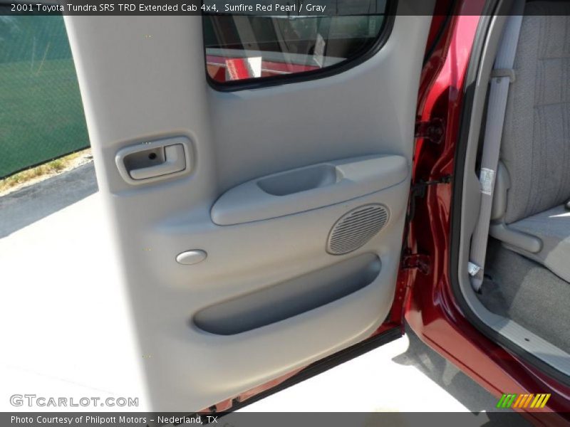 Sunfire Red Pearl / Gray 2001 Toyota Tundra SR5 TRD Extended Cab 4x4