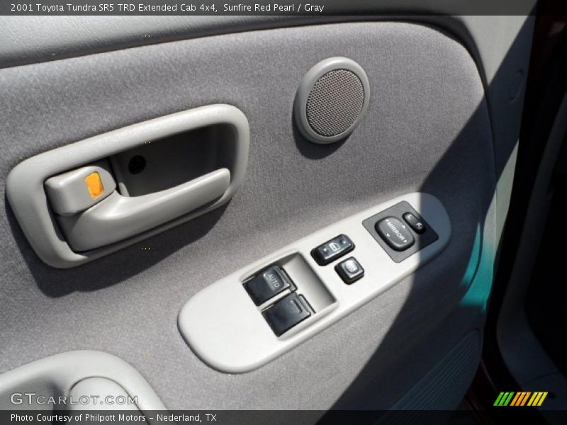 Sunfire Red Pearl / Gray 2001 Toyota Tundra SR5 TRD Extended Cab 4x4