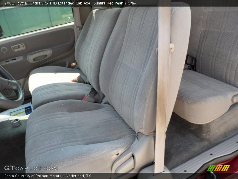 Sunfire Red Pearl / Gray 2001 Toyota Tundra SR5 TRD Extended Cab 4x4