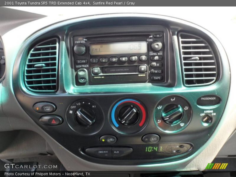Sunfire Red Pearl / Gray 2001 Toyota Tundra SR5 TRD Extended Cab 4x4