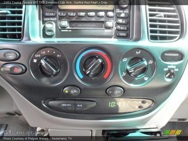 Sunfire Red Pearl / Gray 2001 Toyota Tundra SR5 TRD Extended Cab 4x4