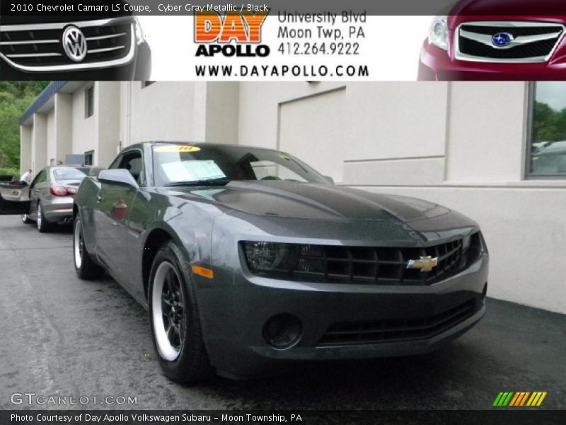 Cyber Gray Metallic / Black 2010 Chevrolet Camaro LS Coupe