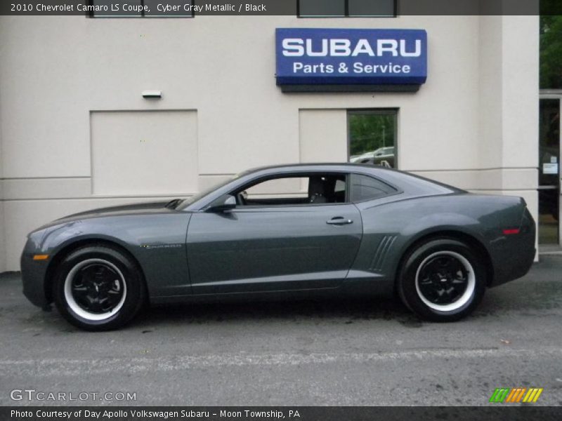 Cyber Gray Metallic / Black 2010 Chevrolet Camaro LS Coupe