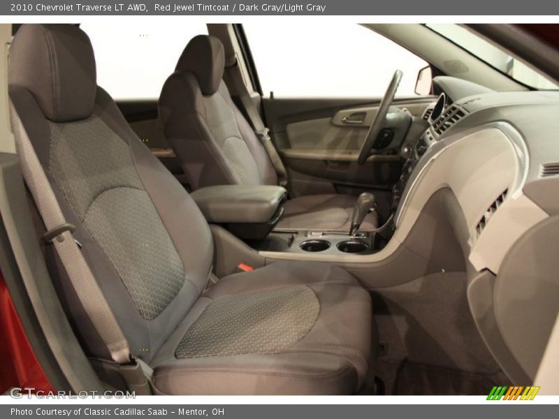 Red Jewel Tintcoat / Dark Gray/Light Gray 2010 Chevrolet Traverse LT AWD