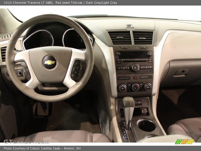 Red Jewel Tintcoat / Dark Gray/Light Gray 2010 Chevrolet Traverse LT AWD