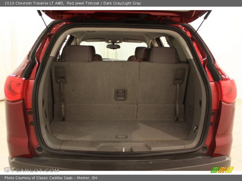 Red Jewel Tintcoat / Dark Gray/Light Gray 2010 Chevrolet Traverse LT AWD