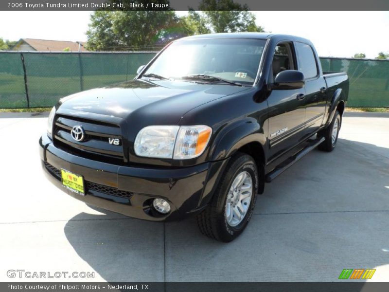 Black / Taupe 2006 Toyota Tundra Limited Double Cab