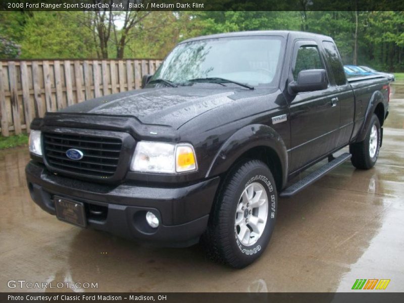 Black / Medium Dark Flint 2008 Ford Ranger Sport SuperCab 4x4