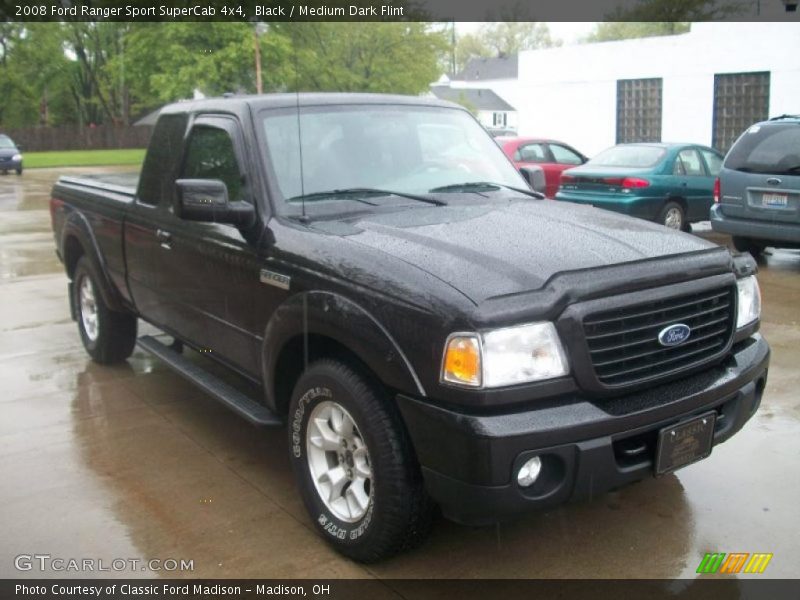 Black / Medium Dark Flint 2008 Ford Ranger Sport SuperCab 4x4