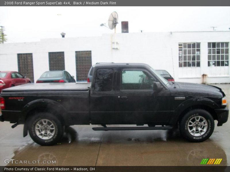 Black / Medium Dark Flint 2008 Ford Ranger Sport SuperCab 4x4