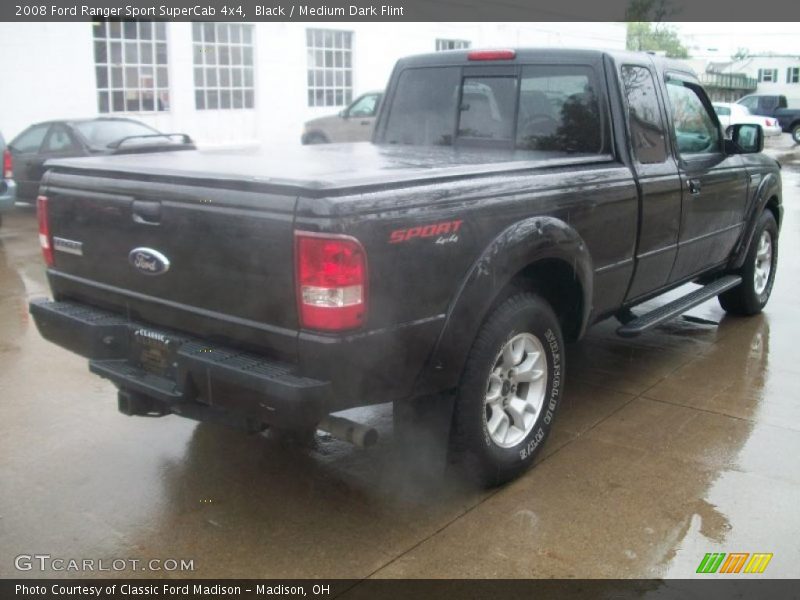 Black / Medium Dark Flint 2008 Ford Ranger Sport SuperCab 4x4