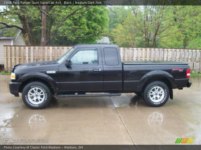 Black / Medium Dark Flint 2008 Ford Ranger Sport SuperCab 4x4