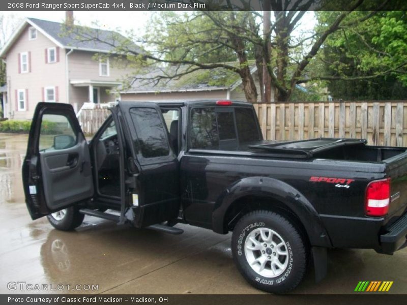 Black / Medium Dark Flint 2008 Ford Ranger Sport SuperCab 4x4