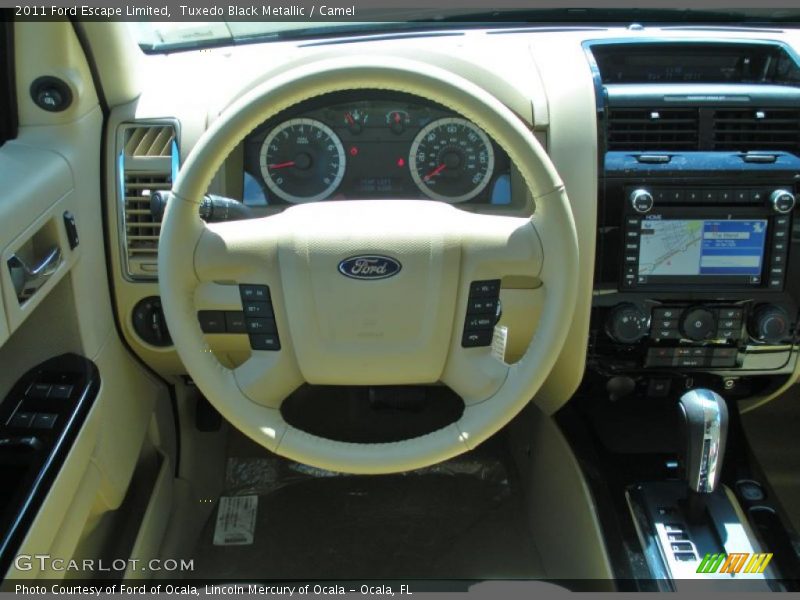 Tuxedo Black Metallic / Camel 2011 Ford Escape Limited