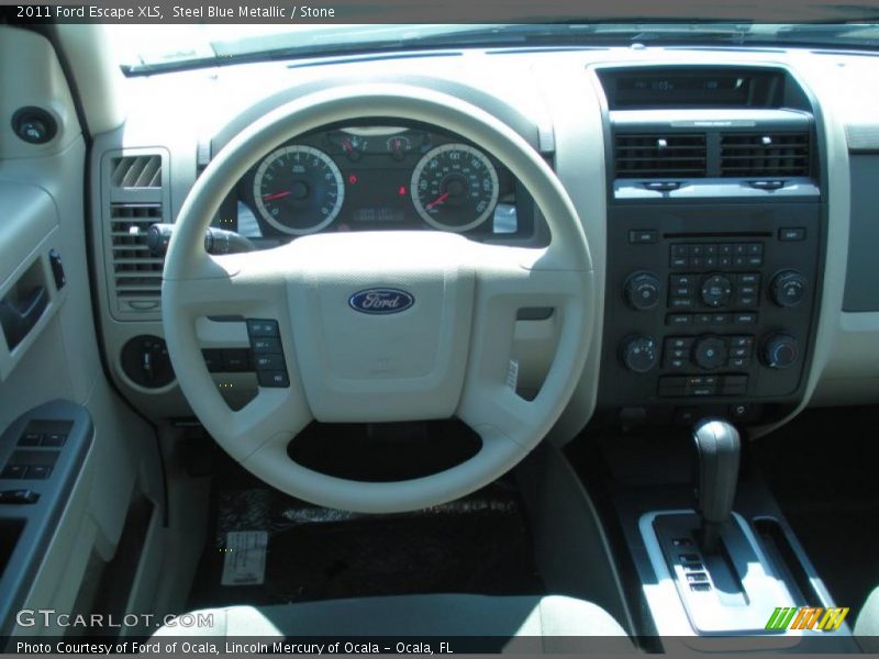 Steel Blue Metallic / Stone 2011 Ford Escape XLS