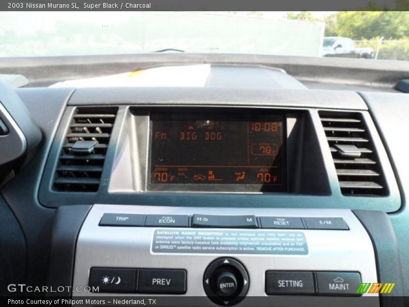 Super Black / Charcoal 2003 Nissan Murano SL