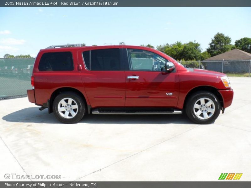 Red Brawn / Graphite/Titanium 2005 Nissan Armada LE 4x4