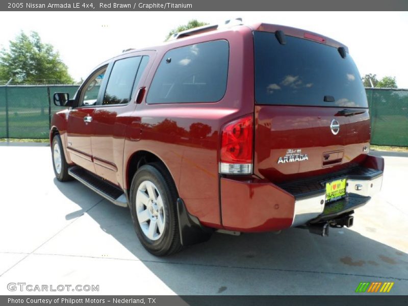 Red Brawn / Graphite/Titanium 2005 Nissan Armada LE 4x4