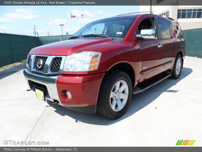 Red Brawn / Graphite/Titanium 2005 Nissan Armada LE 4x4