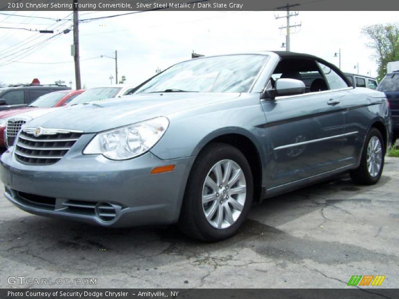 Silver Steel Metallic / Dark Slate Gray 2010 Chrysler Sebring Touring Convertible