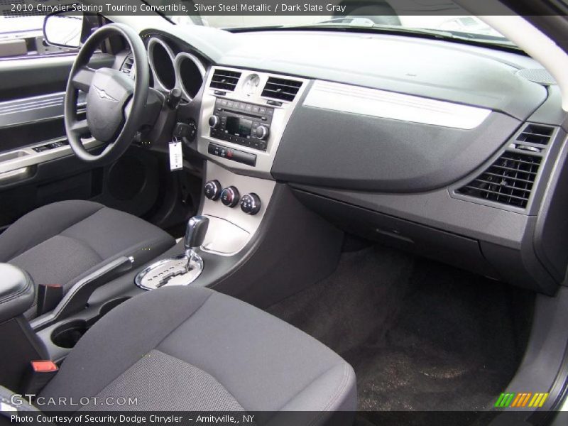 Silver Steel Metallic / Dark Slate Gray 2010 Chrysler Sebring Touring Convertible